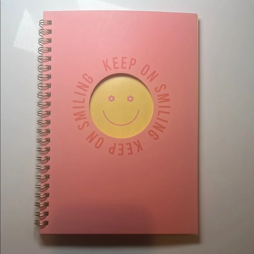 Set of 2 Pastel Pink and Blue Spiral Notebooks